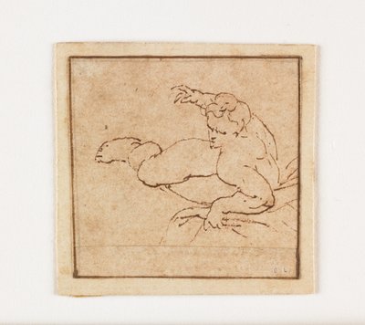 Study of a Reclining Male Figure by Francesco Allegrini